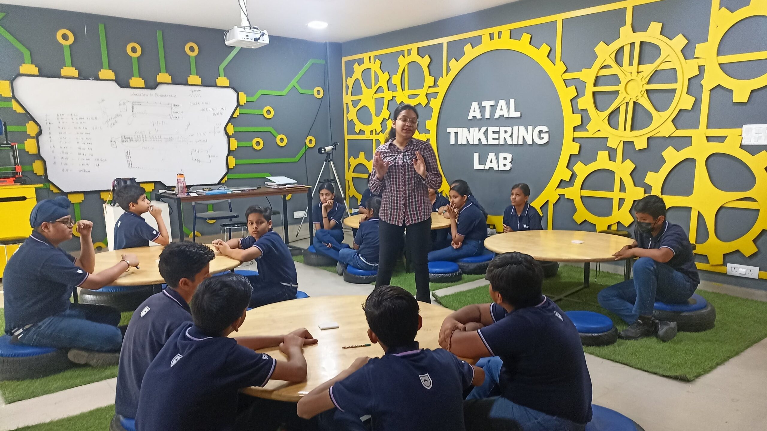 Tripti Varshney at Atal Tinkering Lab